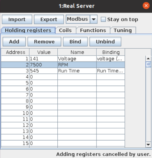 centrifuge registers