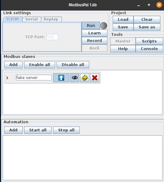 fake server setup